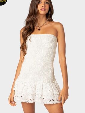 edikted marcy mini dress Edikted Gaia Gathered Mini Dress